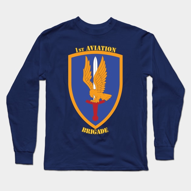 1st Aviation Brigade Long Sleeve T-Shirt by MBK